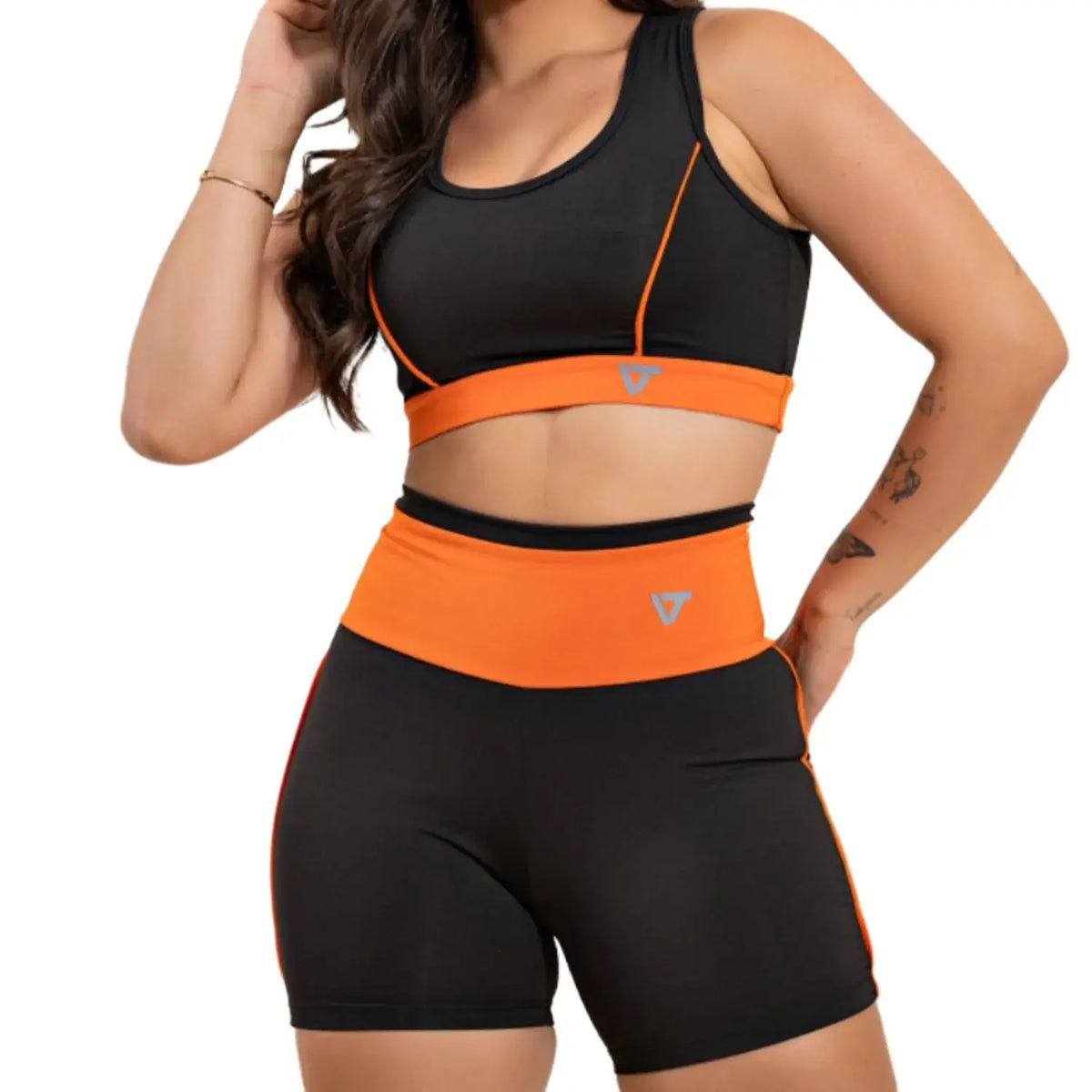 Top e Short Fitness Feminino