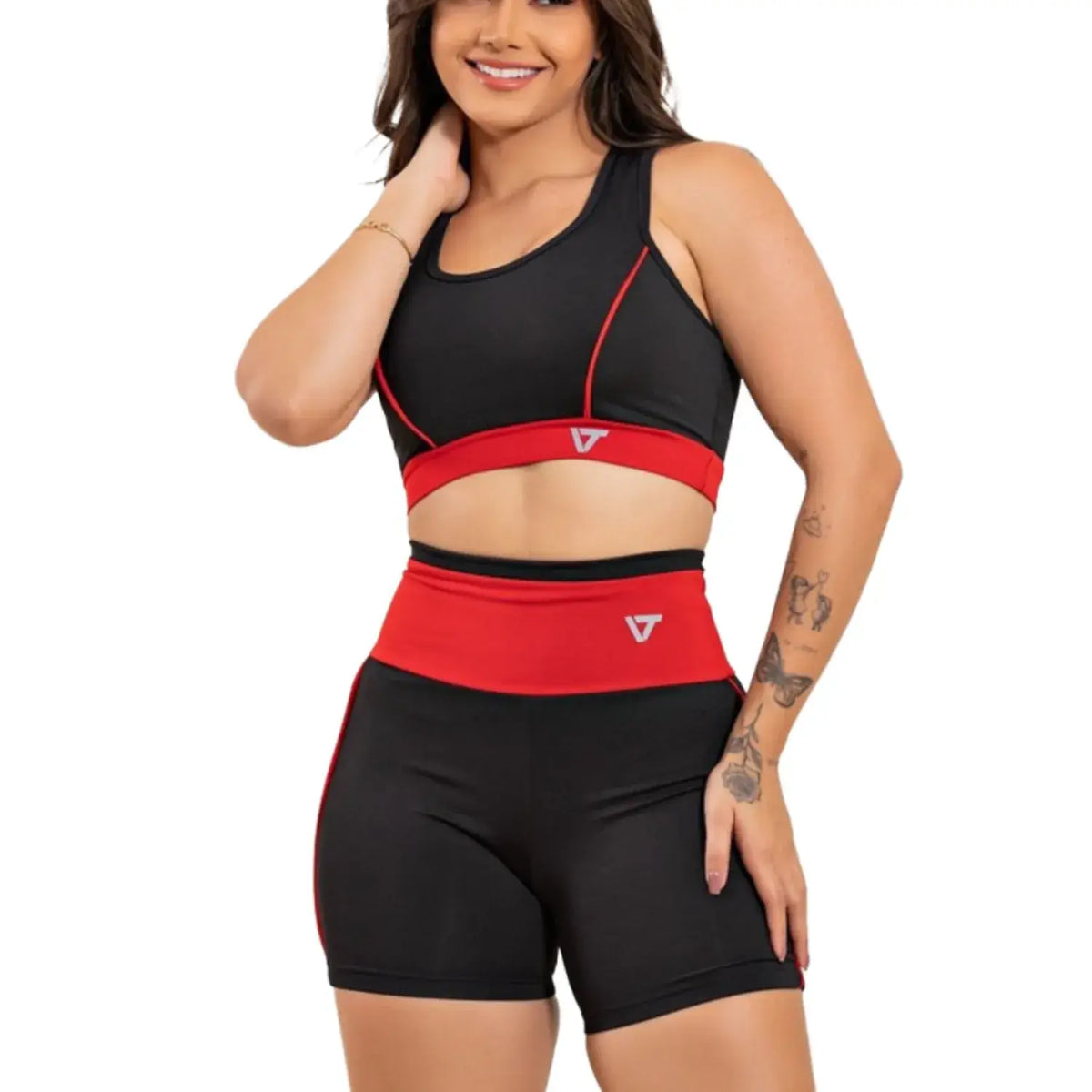 Top e Short Fitness Feminino